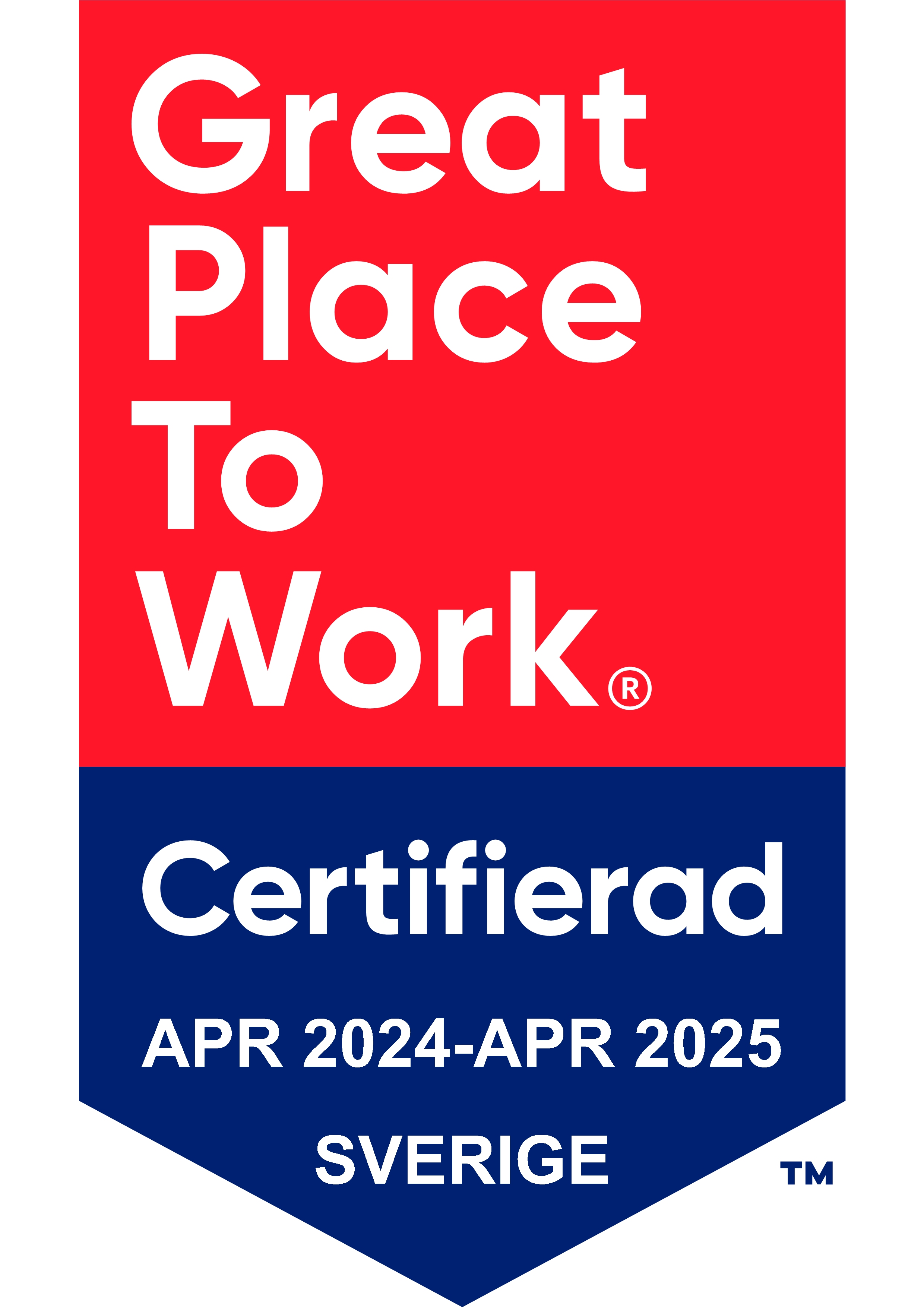 Dekal för Great Place To work 2024